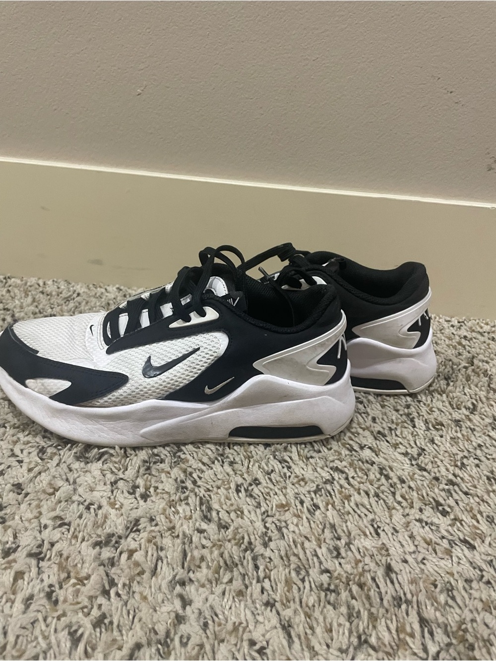 Nike Kids Black and White Low-Top Sneakers